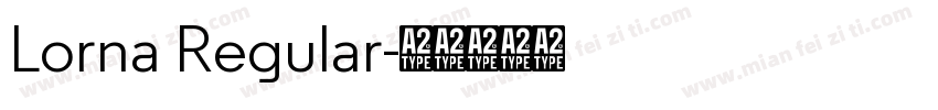 Lorna Regular字体转换